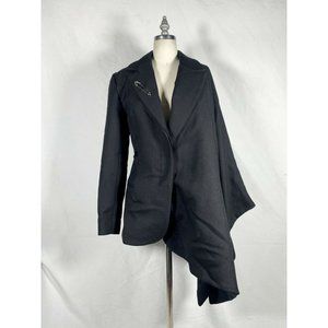 Jacquemus FW 2018 Black Bibi Cape Coat Blazer Jacket Size Small FR…